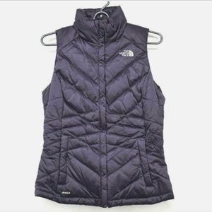 The North Face Womens Aconcagua Dark Purple Plum Full Zip Insulated Vest Winter